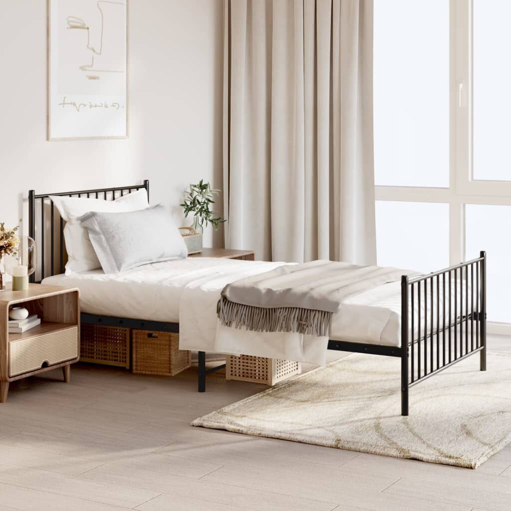 VidaXL Bedframe 100x200 cm Zwart - 41% Korting!