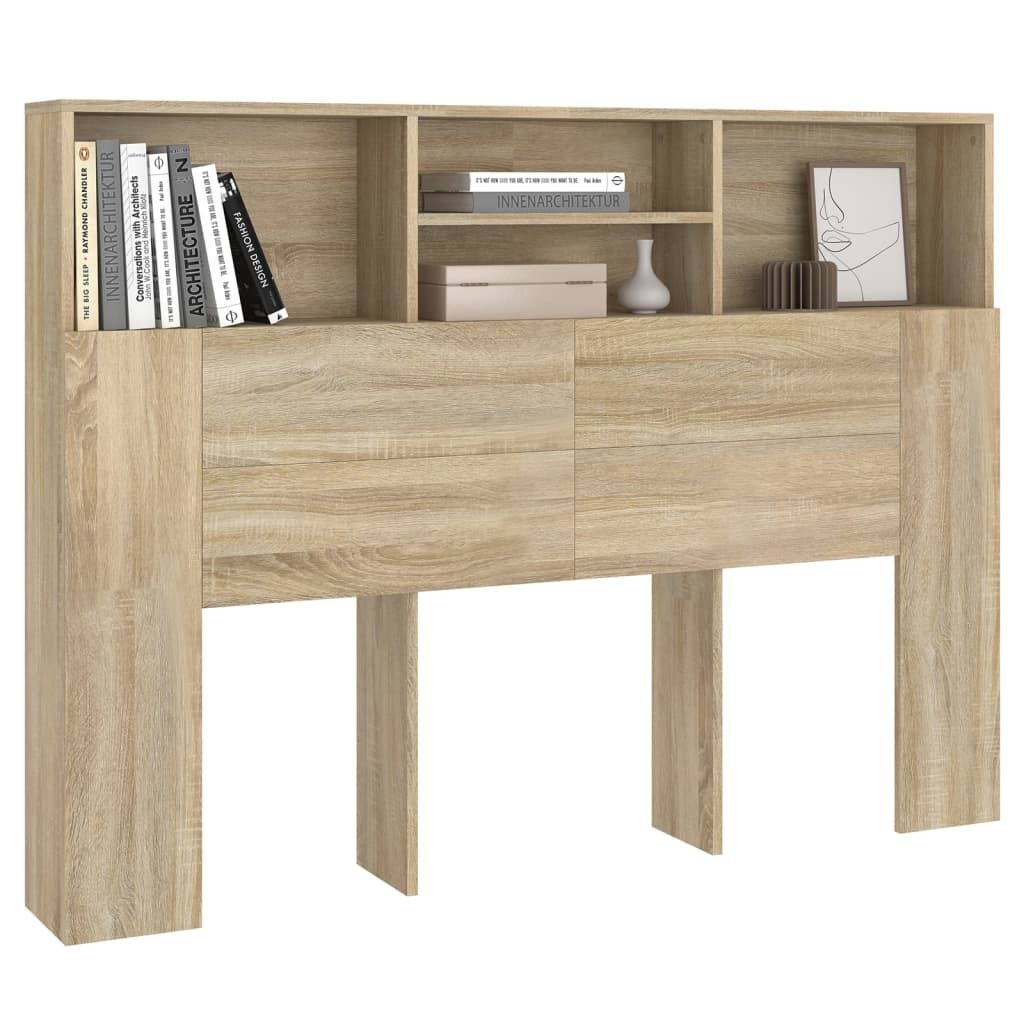 vidaXL Hoofdbordkast 140cm Sonoma Eiken - 42% Korting!