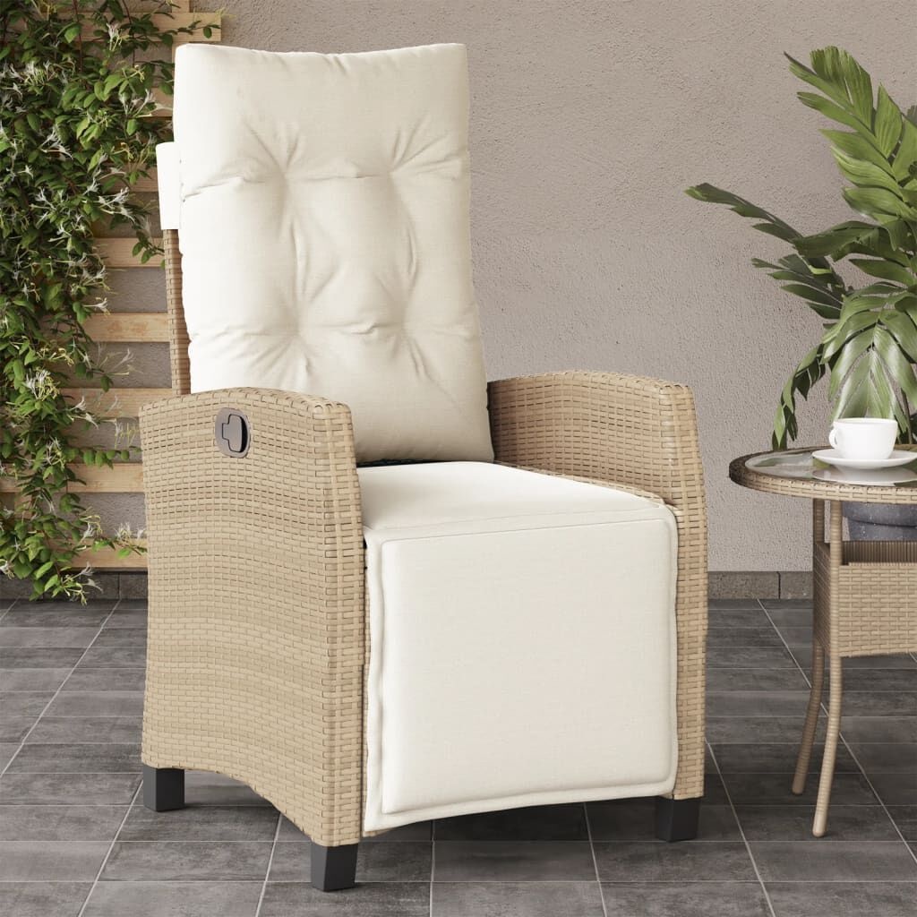 VidaXL Tuinstoel Verstelbaar Beige - 35% Korting!