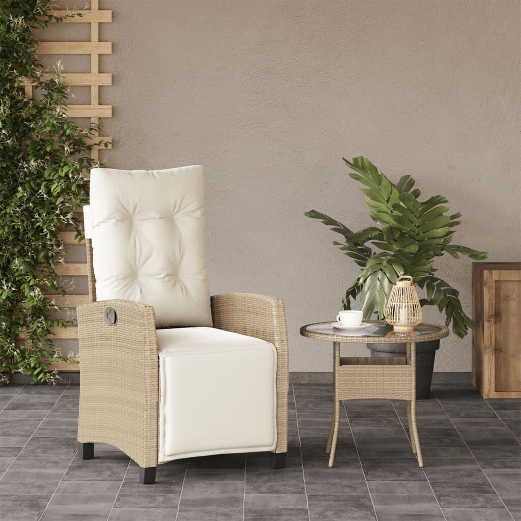 VidaXL Tuinstoel Verstelbaar Beige - 35% Korting!