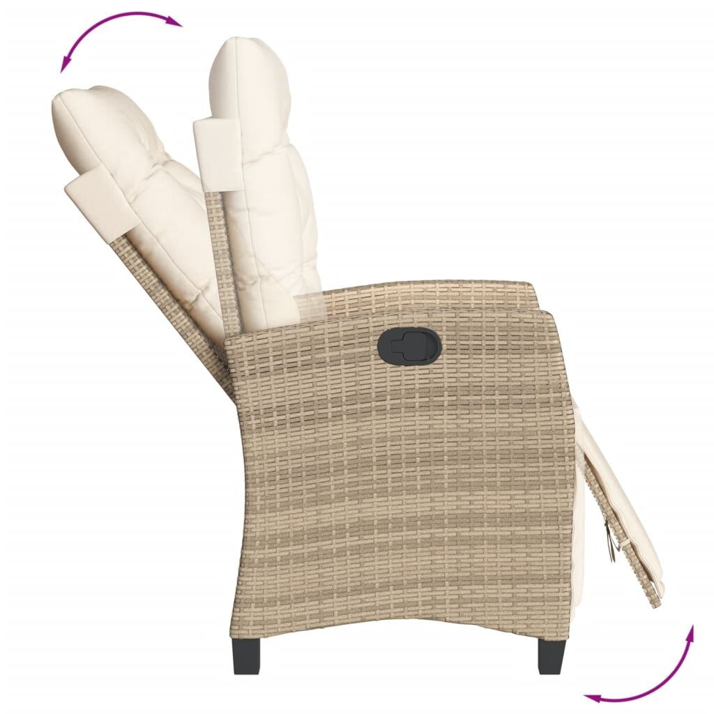 VidaXL Tuinstoel Verstelbaar Beige - 35% Korting!