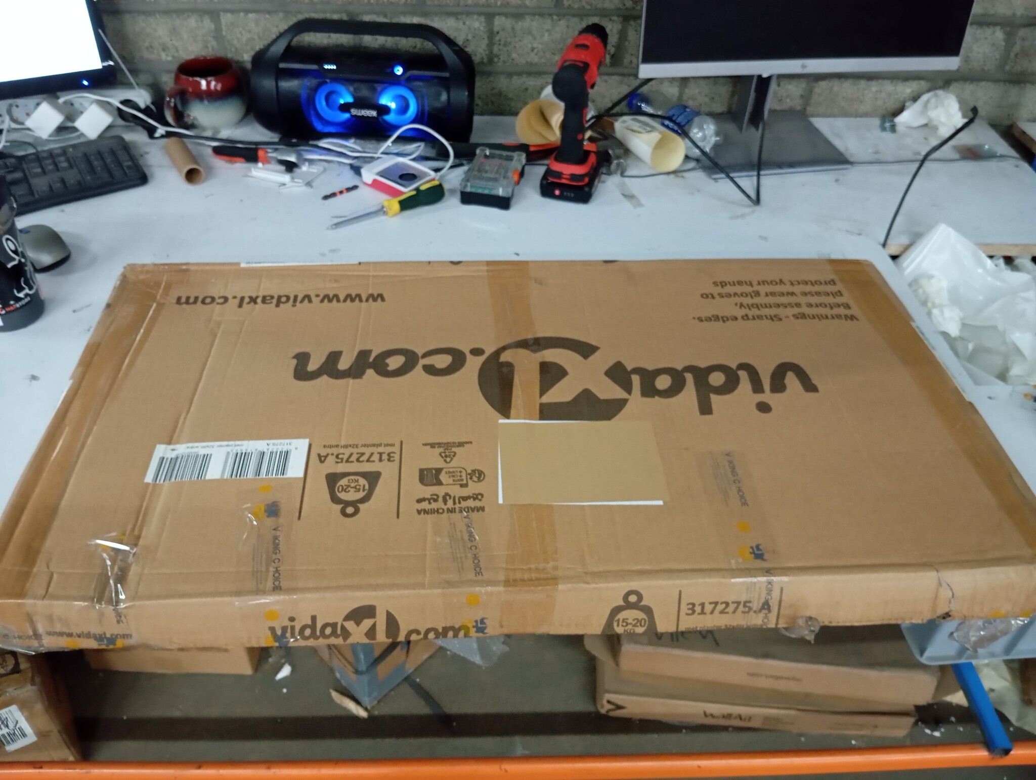 VidaXL Verhoogde Plantenbak 320cm Antraciet - 45% Korting!