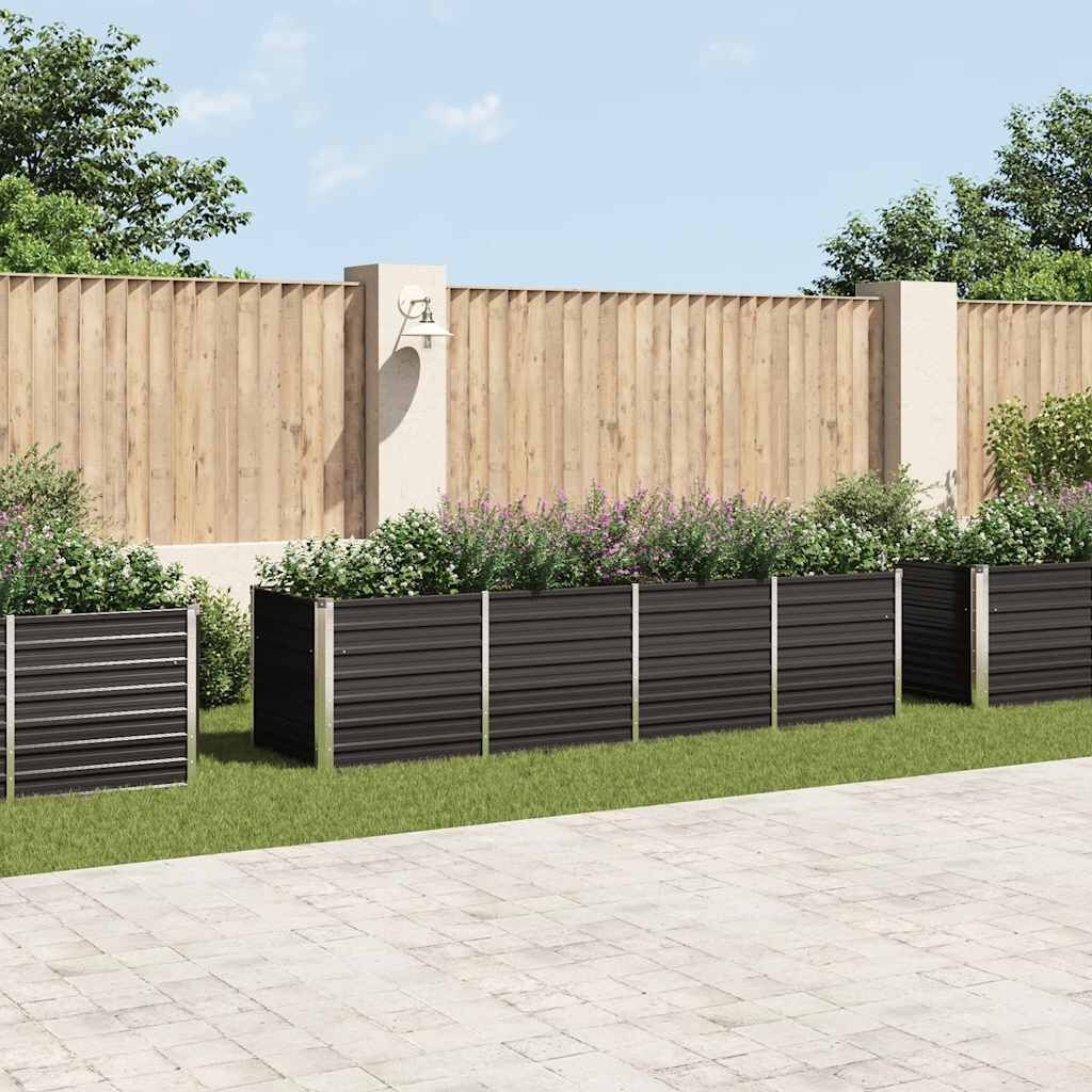 VidaXL Verhoogde Plantenbak 320cm Antraciet - 45% Korting!