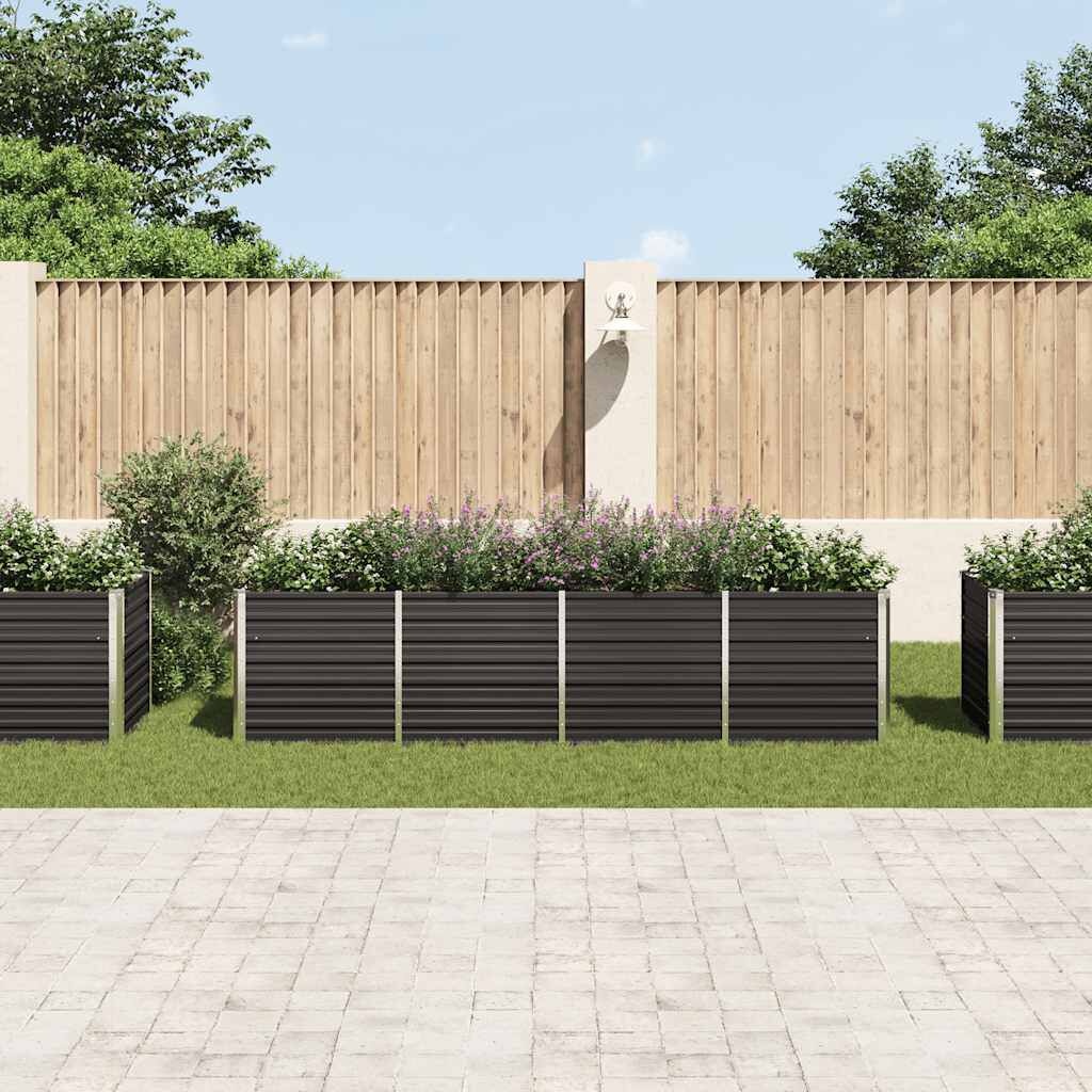 VidaXL Verhoogde Plantenbak 320cm Antraciet - 45% Korting!