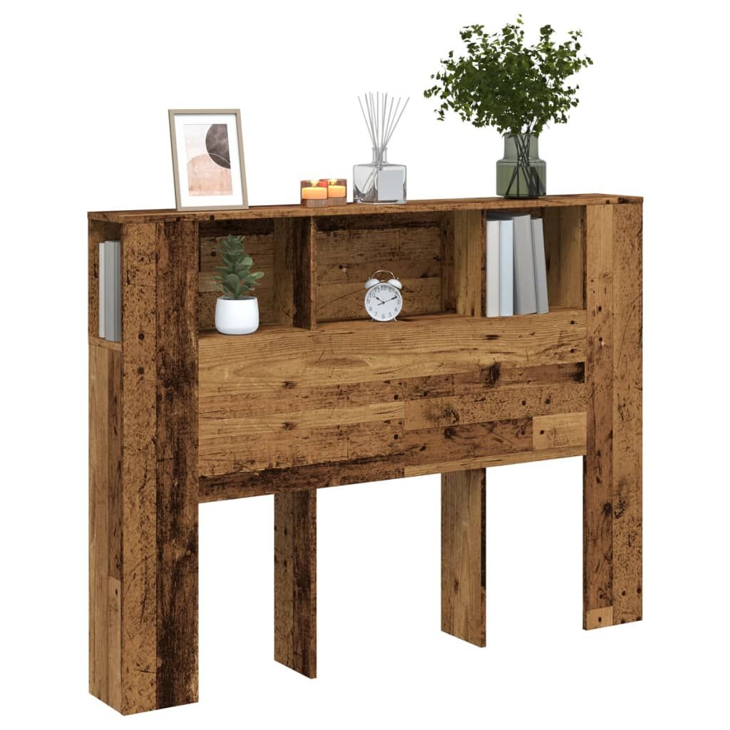 Hoofdbordkast Oud Hout 140cm - 35% Korting!