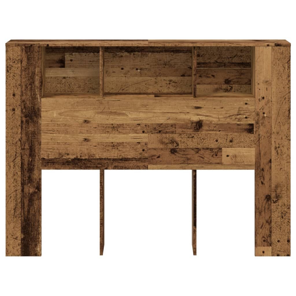 Hoofdbordkast Oud Hout 140cm - 35% Korting!