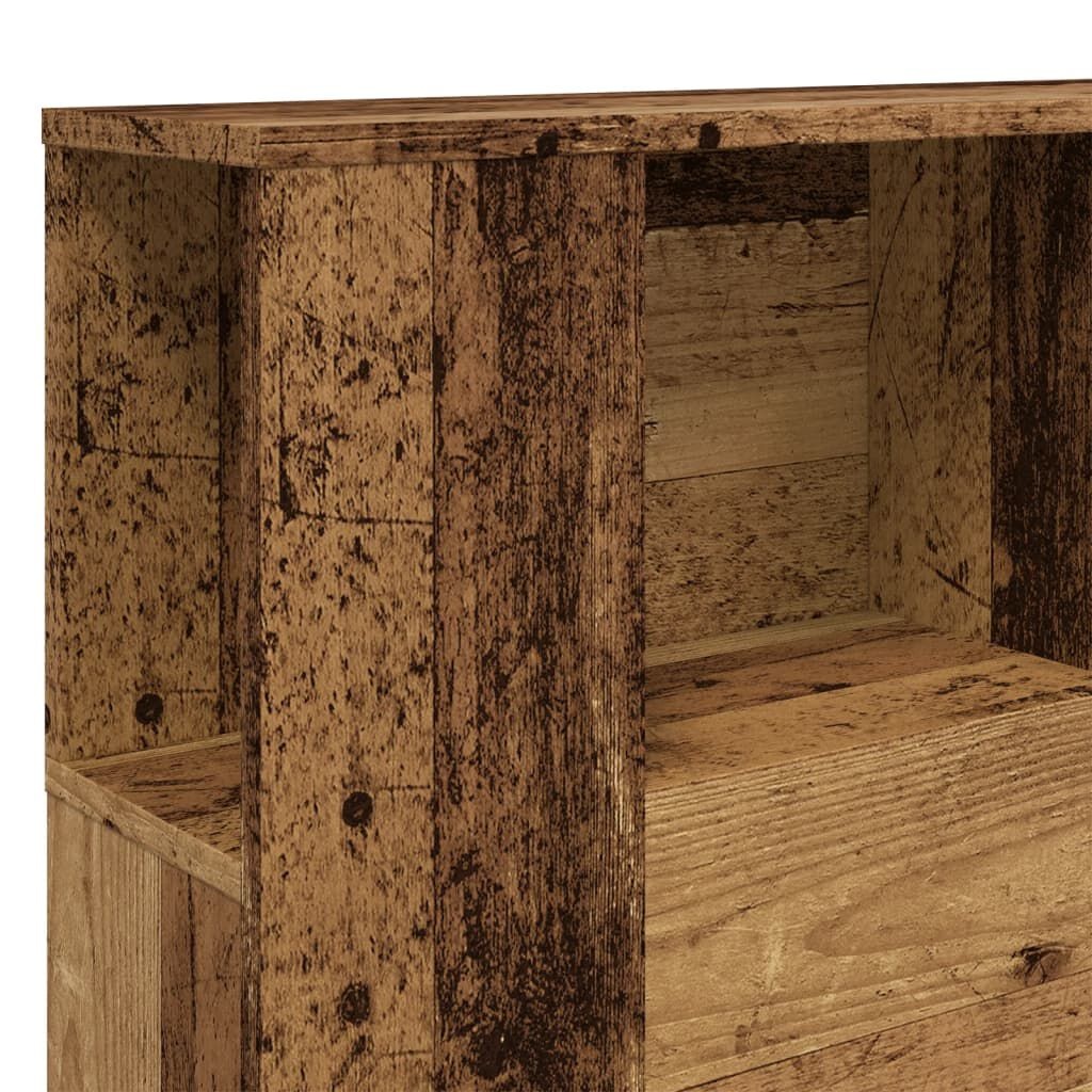 Hoofdbordkast Oud Hout 140cm - 35% Korting!