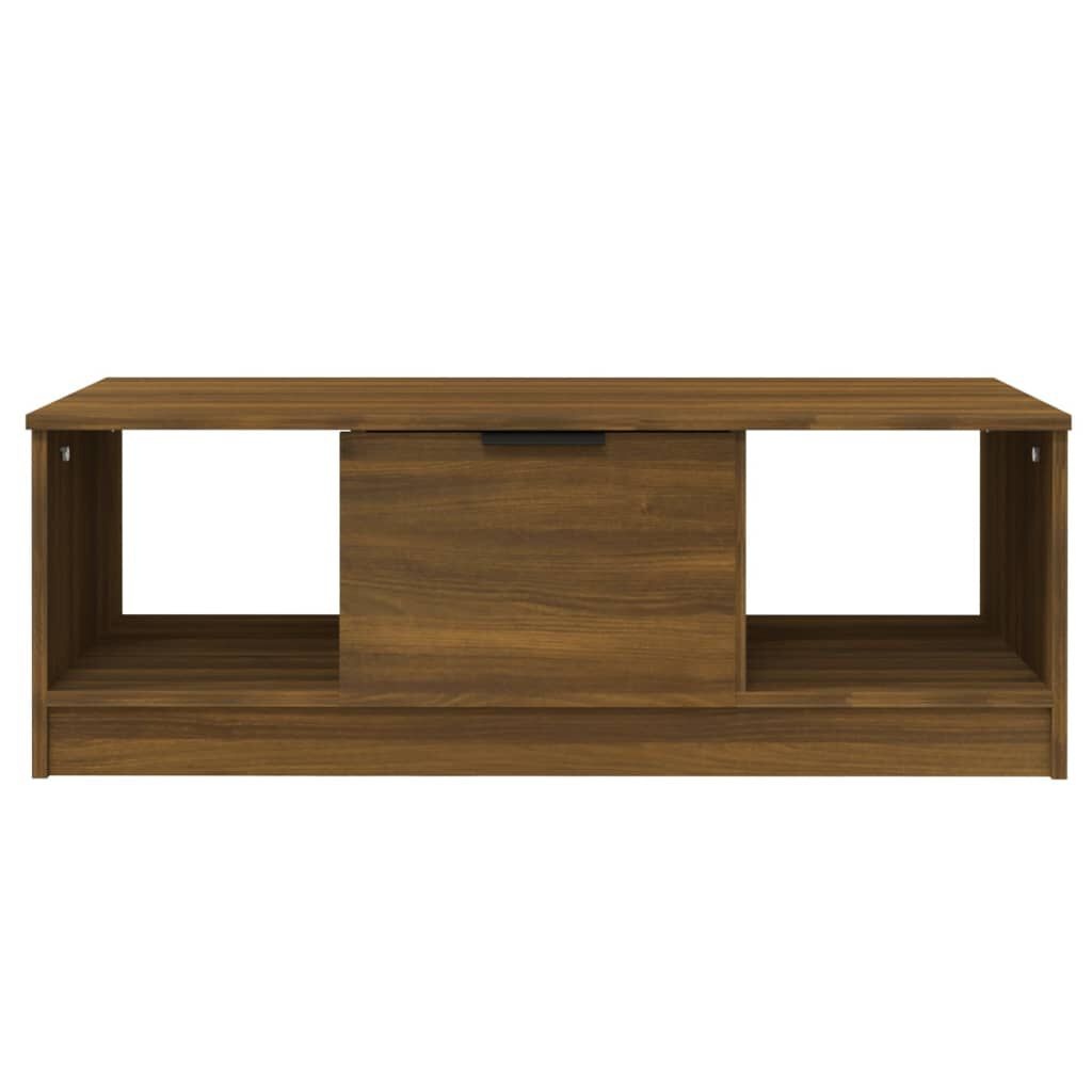 Salontafel Bruin Eiken 102cm - 35% Korting!
