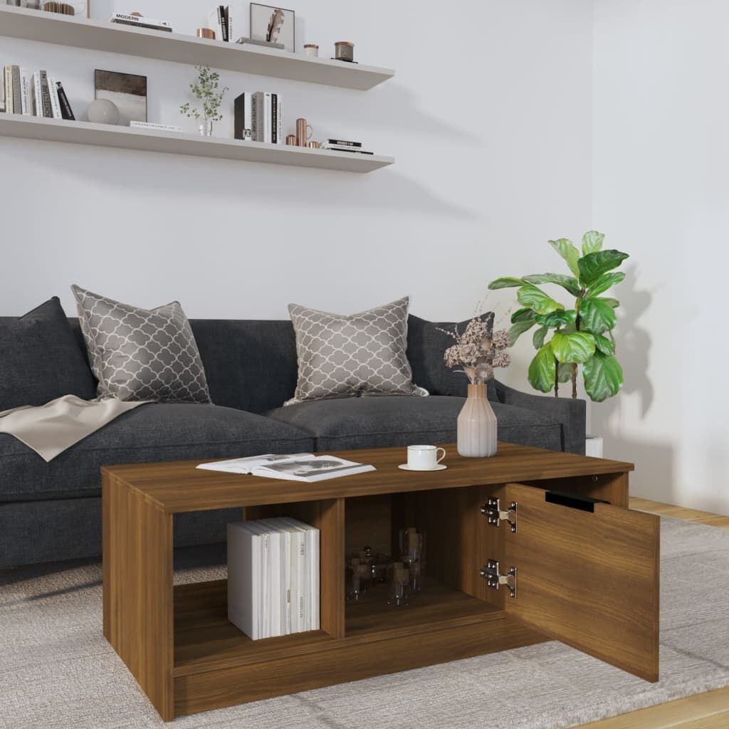 Salontafel Bruin Eiken 102cm - 35% Korting!