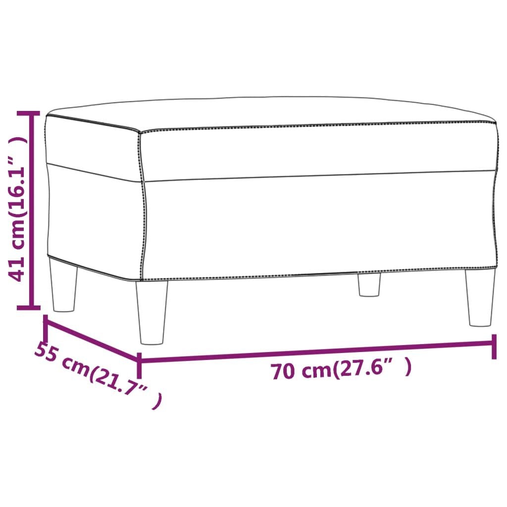 vidaXL Voetenbank Lichtgeel - 70x55x41cm - 35% Korting!