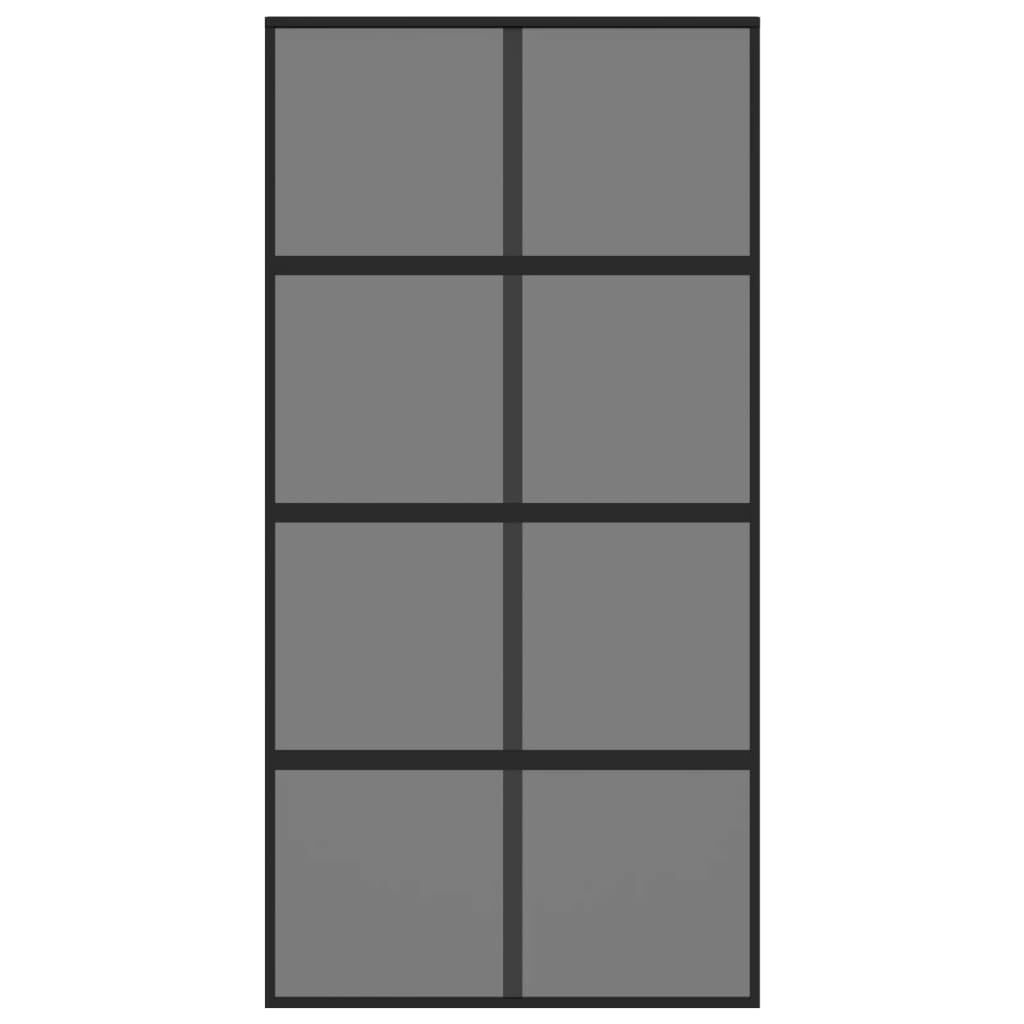 Schuifdeur 102,5x205cm Zwart Glas - 45% Korting!