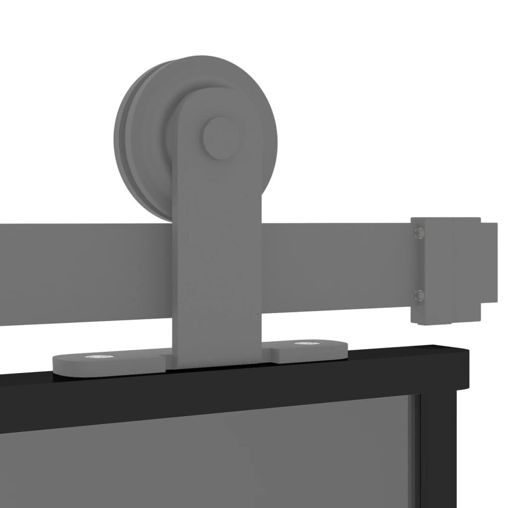 Schuifdeur 102,5x205cm Zwart Glas - 45% Korting!