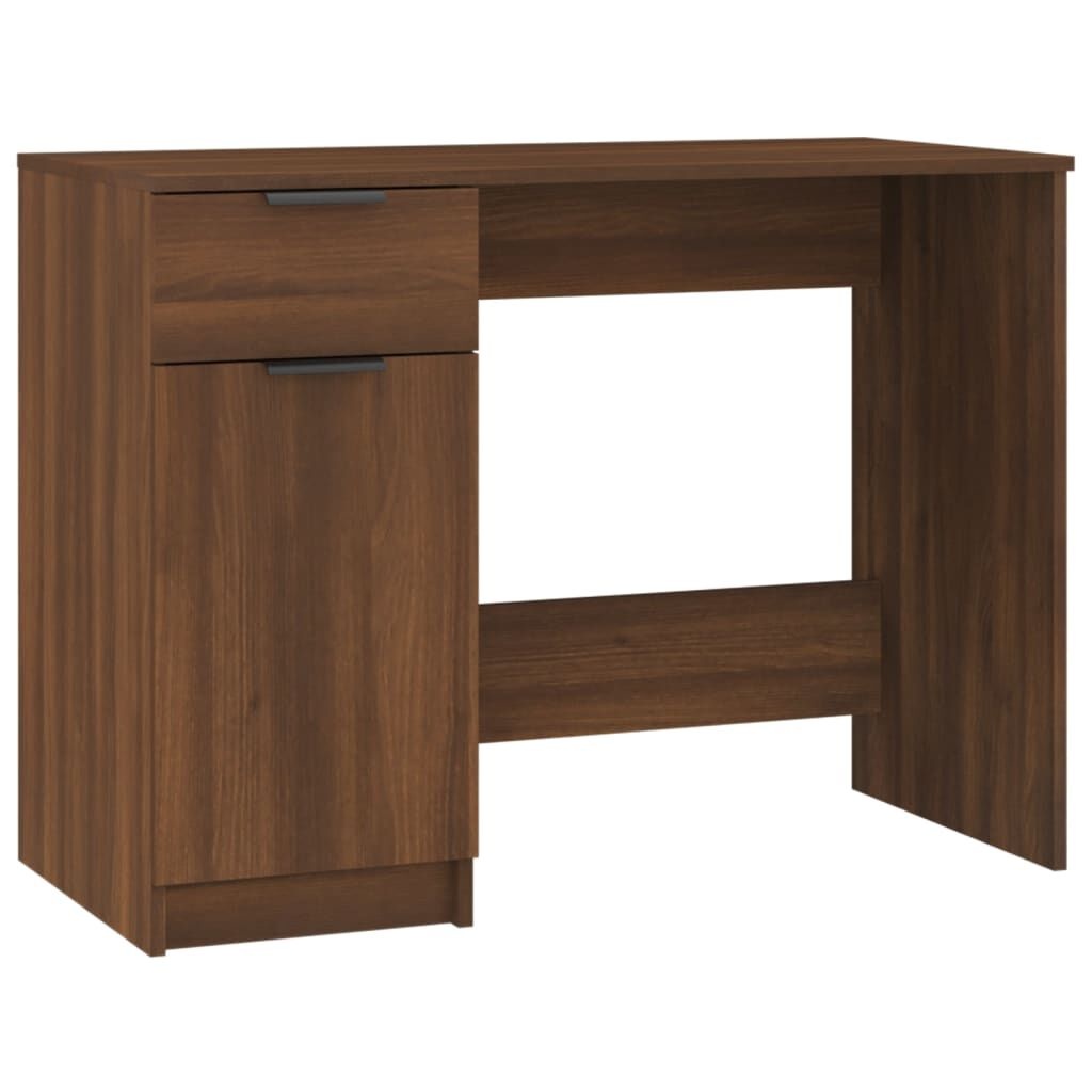 vidaXL Bureau Bruin Eiken 100x50cm - Nieuwstaat - 35% Korting!
