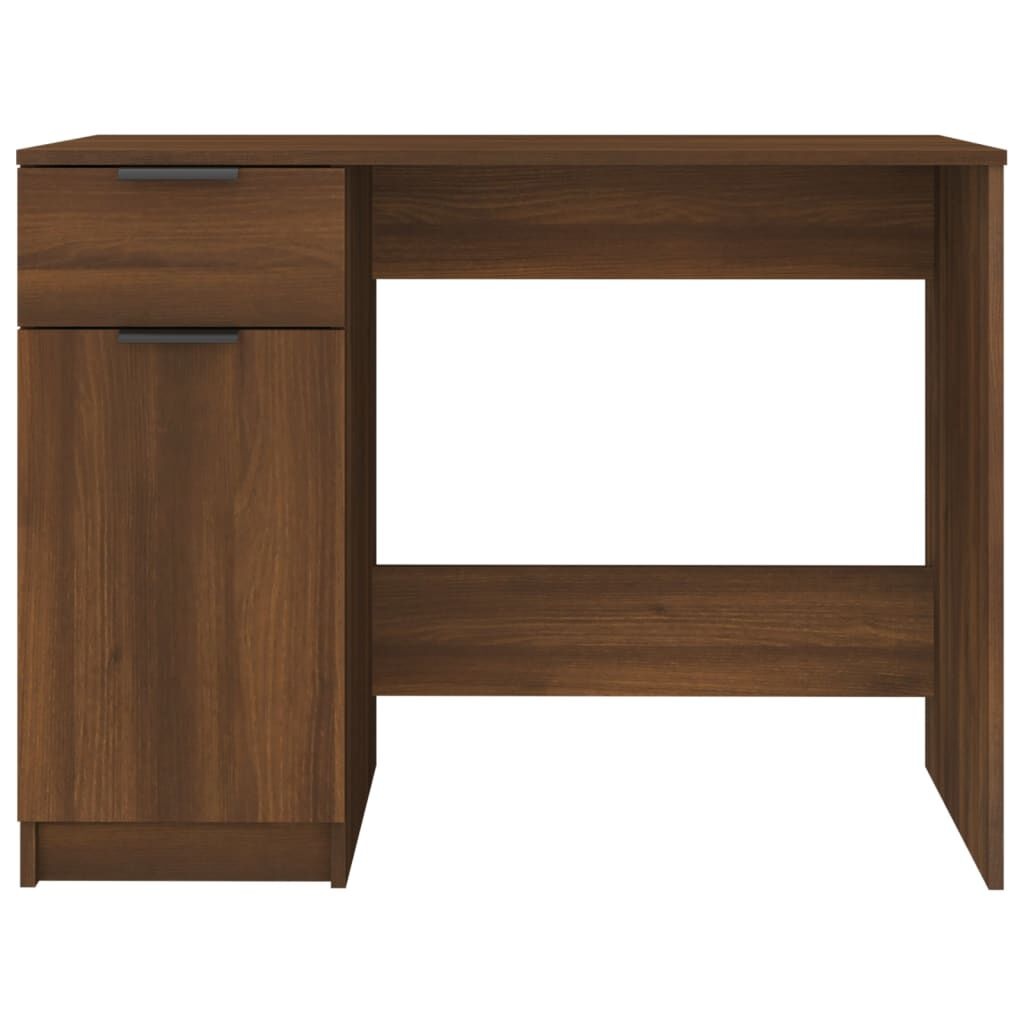 vidaXL Bureau Bruin Eiken 100x50cm - Nieuwstaat - 35% Korting!