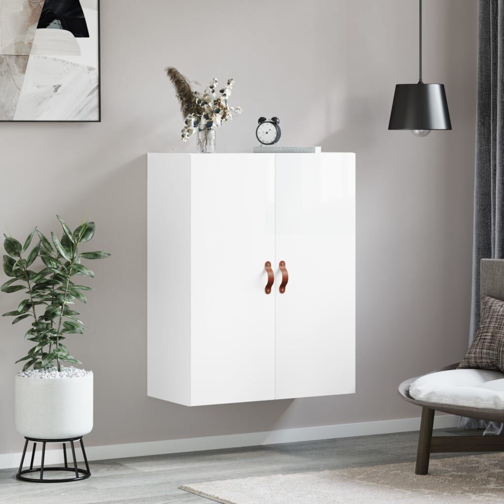 vidaXL Wandkast Hoogglans Wit - 69,5cm - 35% Korting!