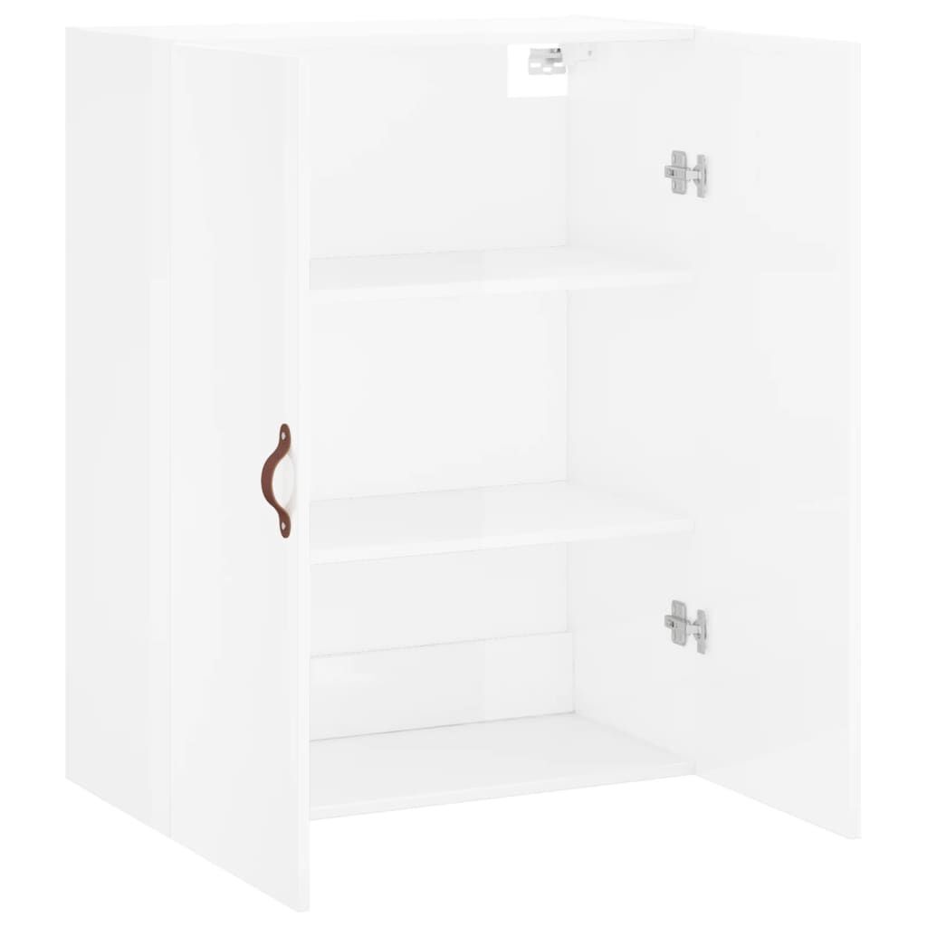 vidaXL Wandkast Hoogglans Wit - 69,5cm - 35% Korting!