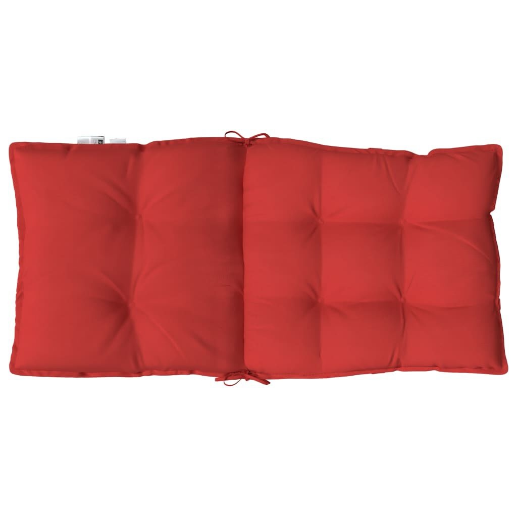 vidaXL Stoelkussens (6x) Rood - Lage Rug - 35% Korting!