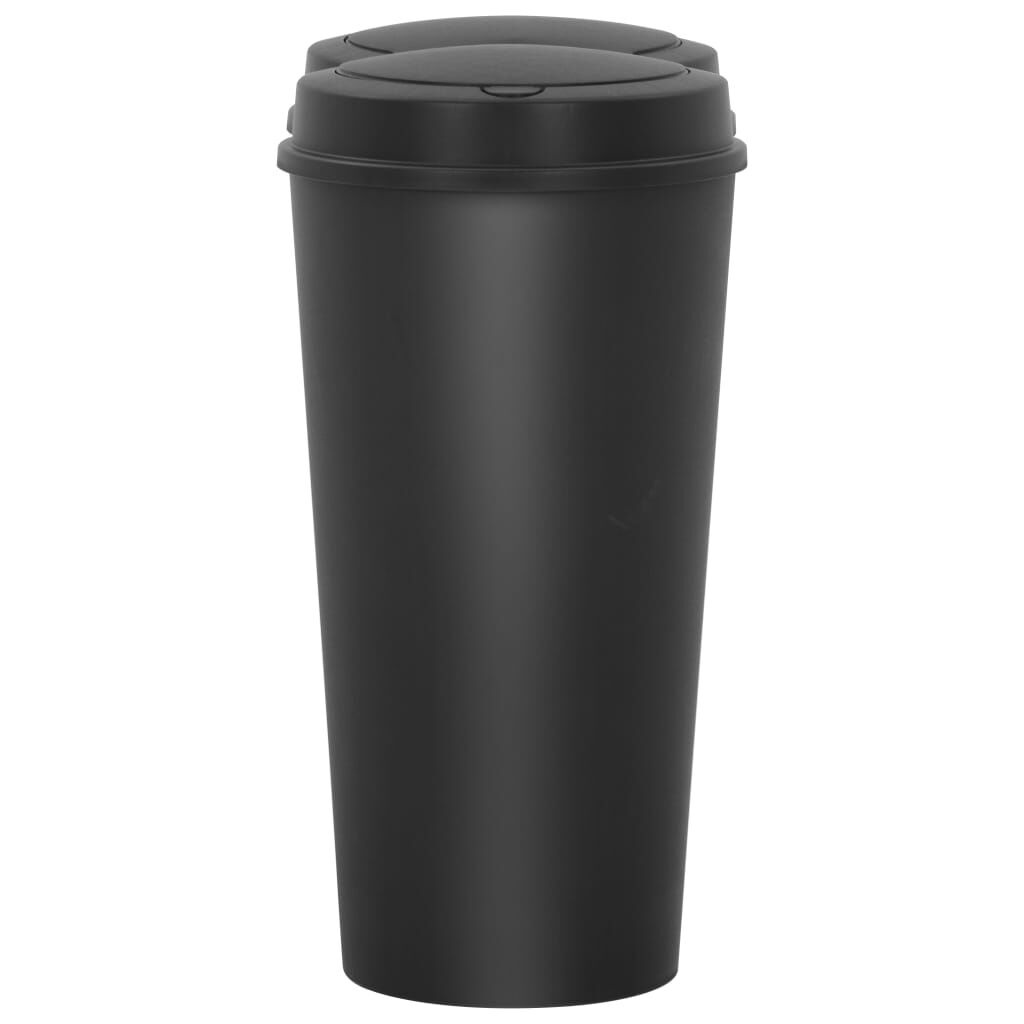 VidaXL Dubbele Prullenbak 50L Zwart - 35% Korting!