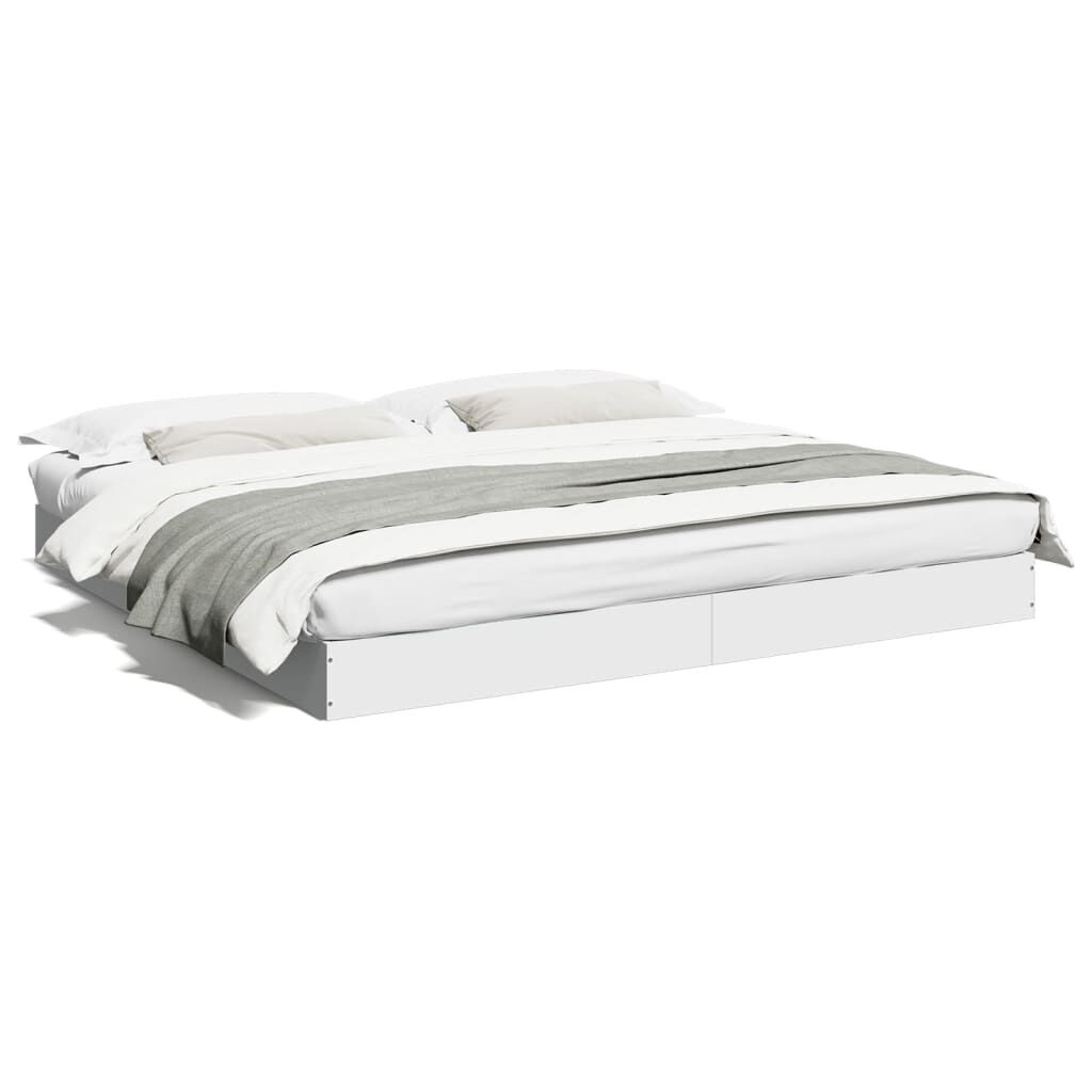 VidaXL Bedframe 200x200 Wit Massief Hout - 41% Korting!