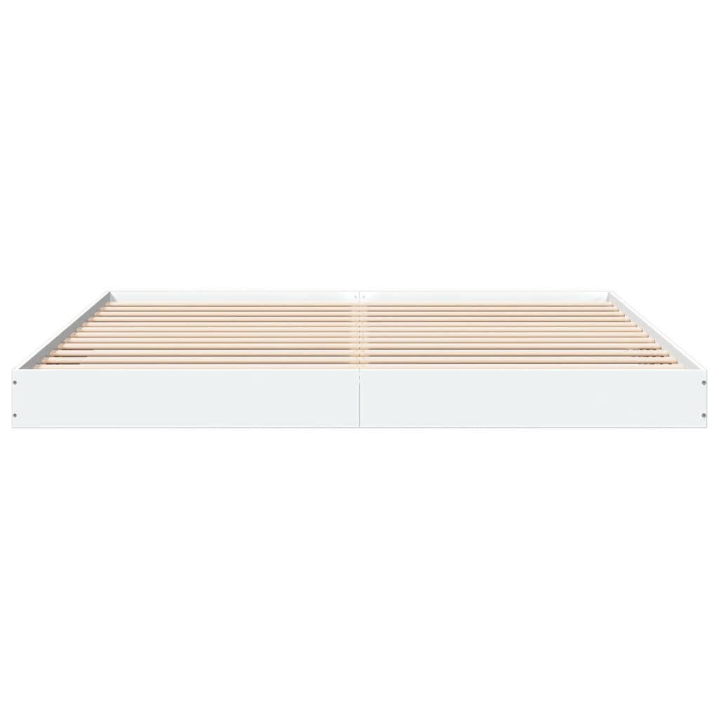 VidaXL Bedframe 200x200 Wit Massief Hout - 41% Korting!