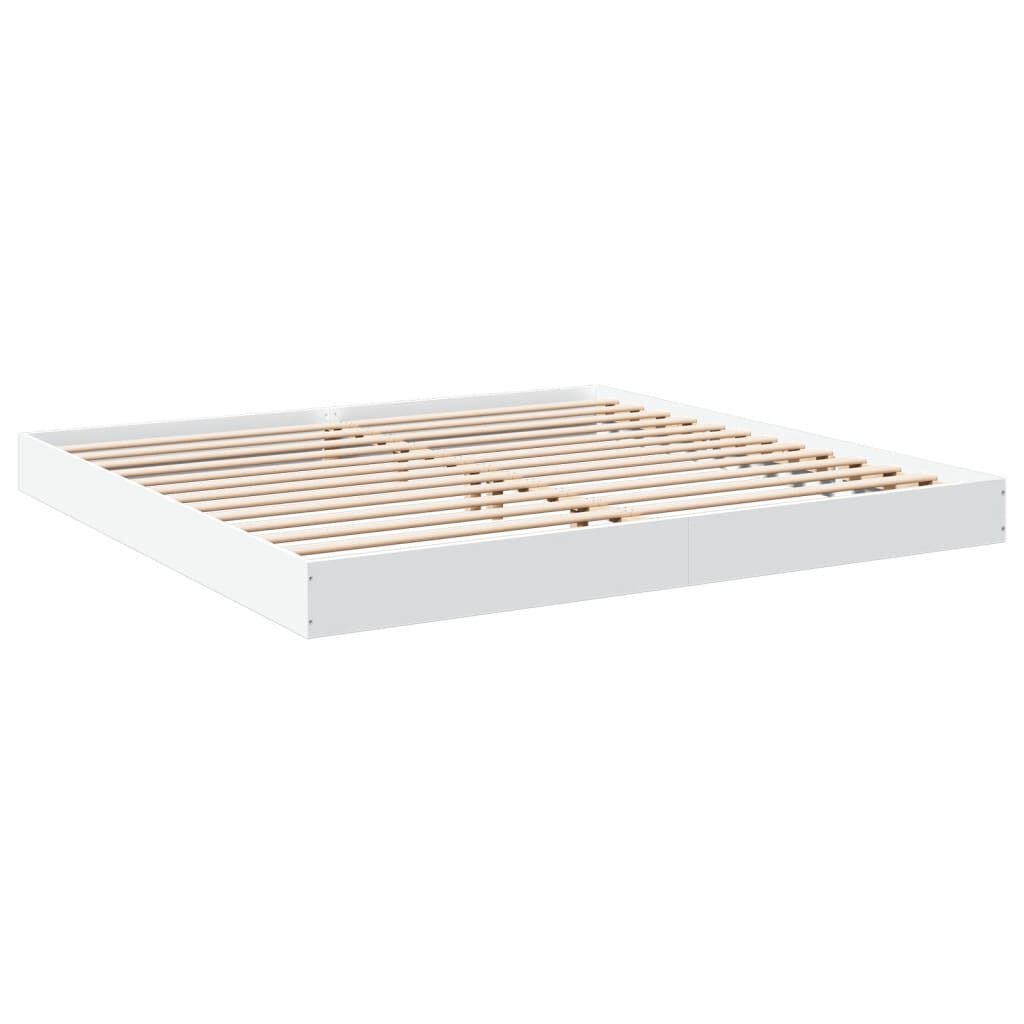 VidaXL Bedframe 200x200 Wit Massief Hout - 41% Korting!