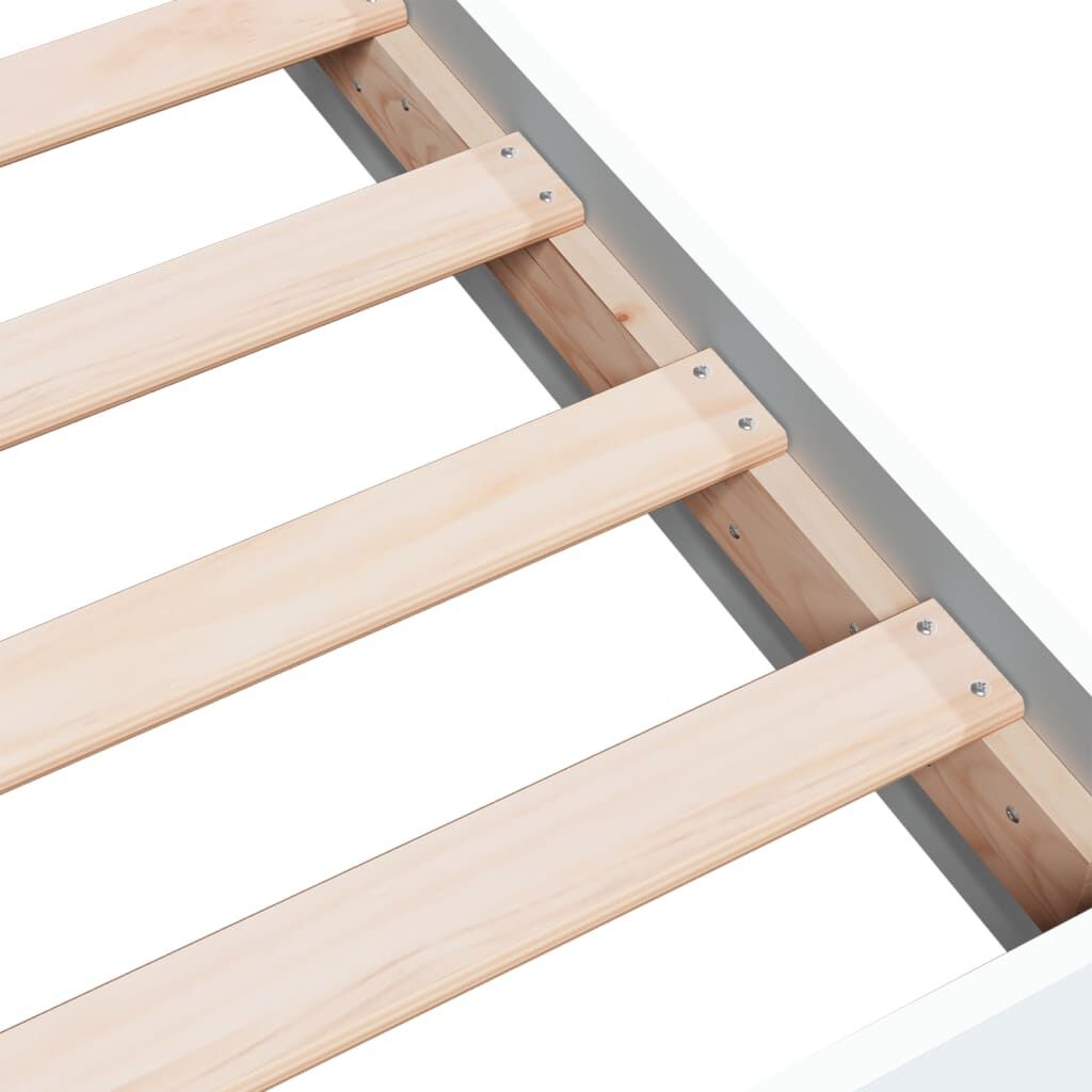 VidaXL Bedframe 200x200 Wit Massief Hout - 41% Korting!