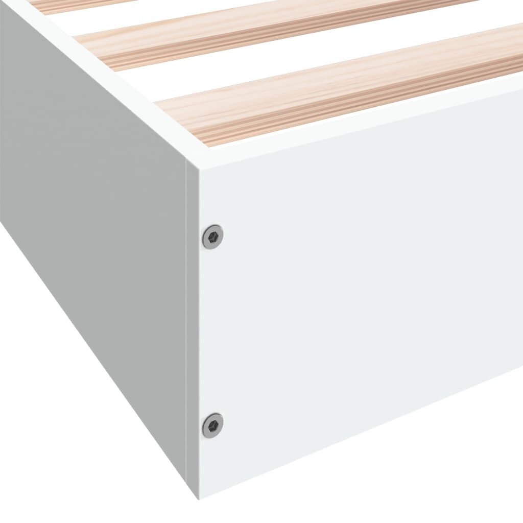 VidaXL Bedframe 200x200 Wit Massief Hout - 41% Korting!