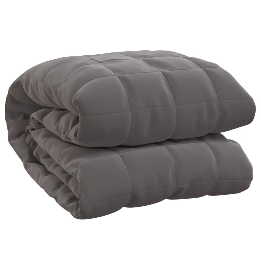 VidaXL Verzwaringsdeken 220x235cm 15kg Grijs - 42% Korting!
