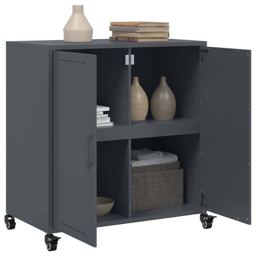 vidaXL Dressoir Antraciet - 68cm - 35% Korting! (Ongeopend)