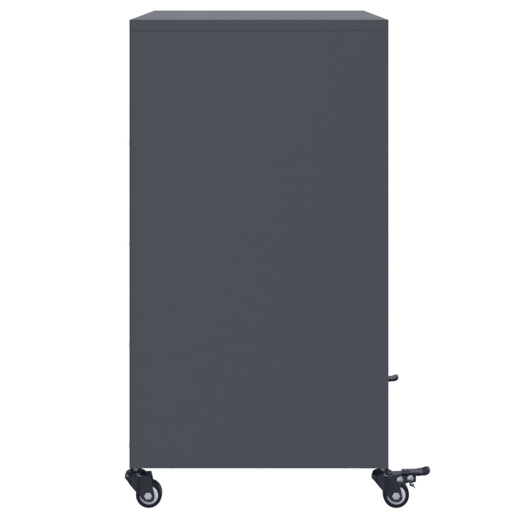 vidaXL Dressoir Antraciet - 68cm - 35% Korting! (Ongeopend)