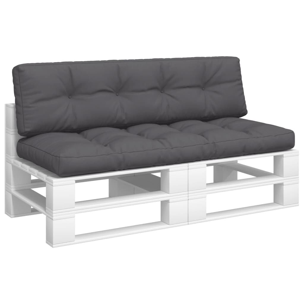 VidaXL Palletkussens Antraciet - 2 Stuks - 35% Korting!