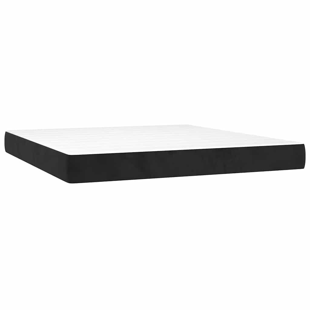 Pocketveringmatras 160x220cm Zwart Fluweel - 35% Korting!