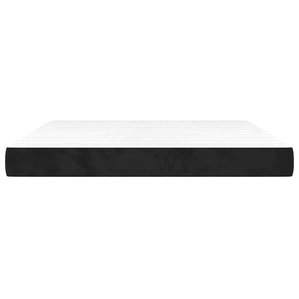 Pocketveringmatras 160x220cm Zwart Fluweel - 35% Korting!
