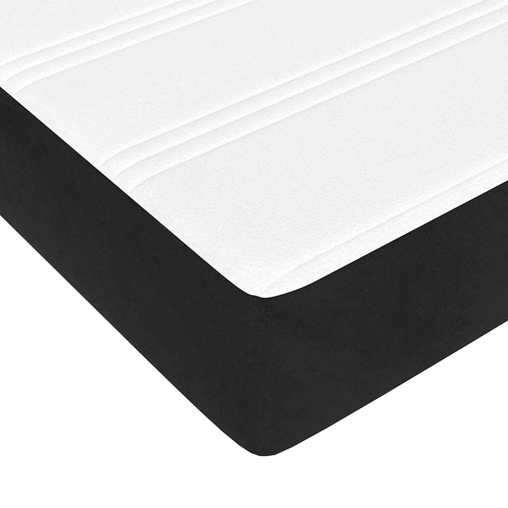 Pocketveringmatras 160x220cm Zwart Fluweel - 35% Korting!