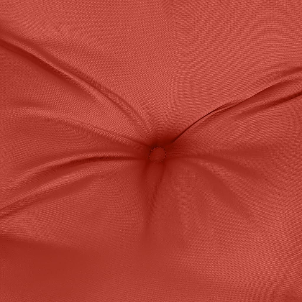vidaXL Stoelkussens 2x Rood - Lage Rug - 35% Korting!
