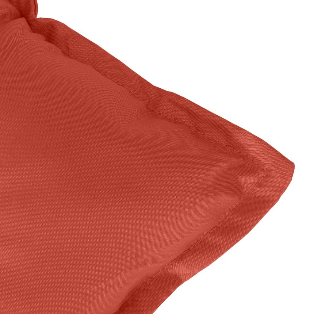 vidaXL Stoelkussens 2x Rood - Lage Rug - 35% Korting!