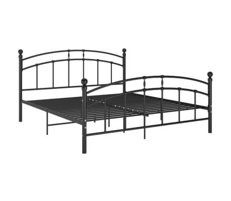 Bedframe Metaal Zwart 160x200 - 55% Korting! (Lichte Krasjes)