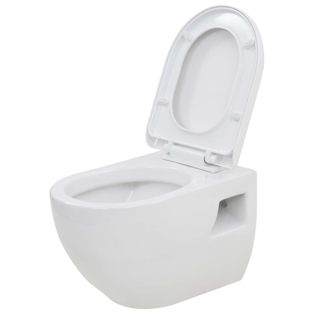 vidaXL Wandtoilet Wit met Softclose - 35% Korting!