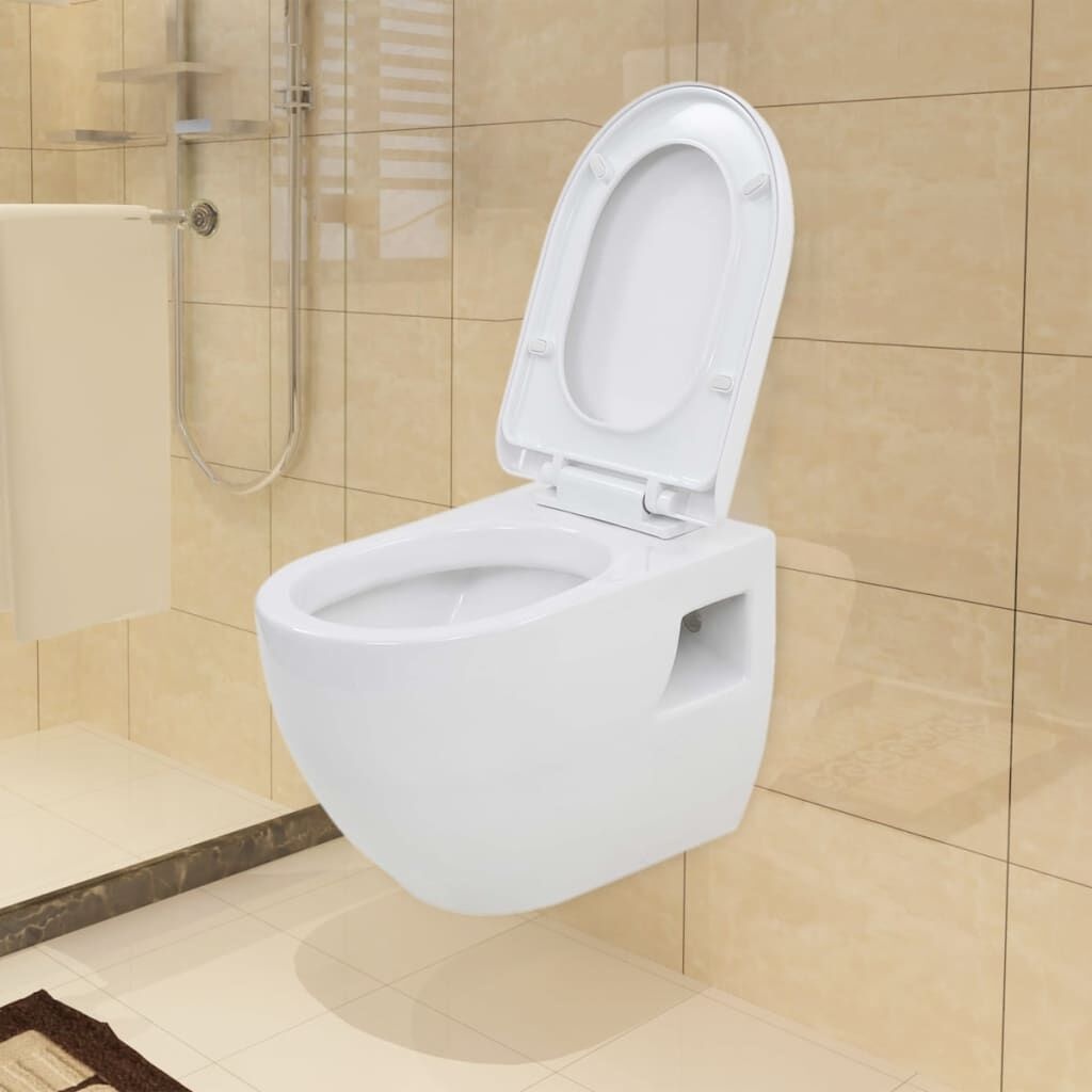 vidaXL Wandtoilet Wit met Softclose - 35% Korting!