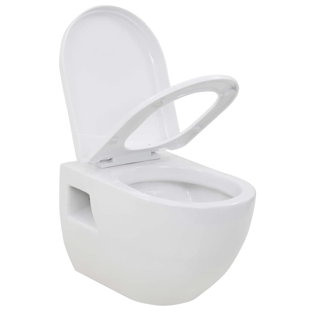 vidaXL Wandtoilet Wit met Softclose - 35% Korting!