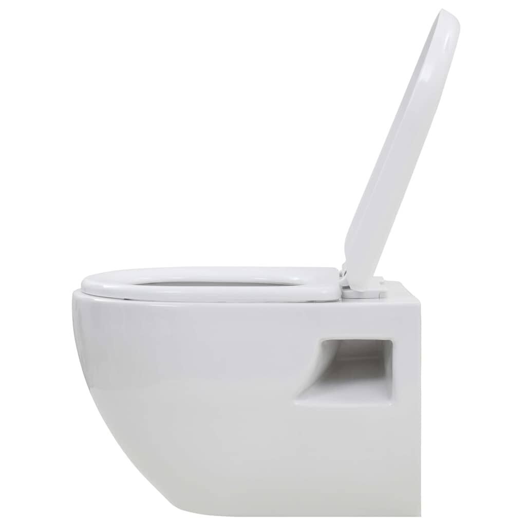 vidaXL Wandtoilet Wit met Softclose - 35% Korting!