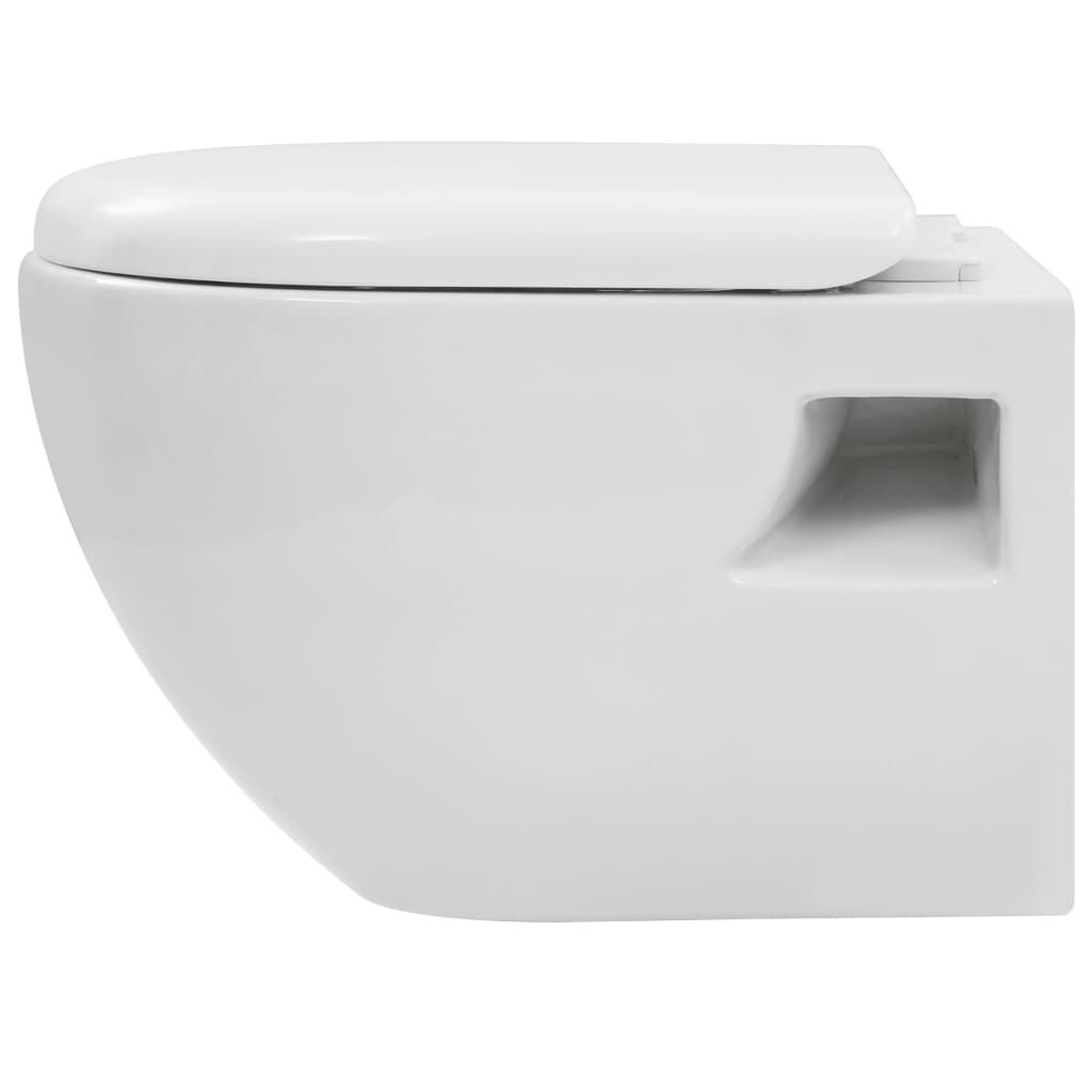vidaXL Wandtoilet Wit met Softclose - 35% Korting!