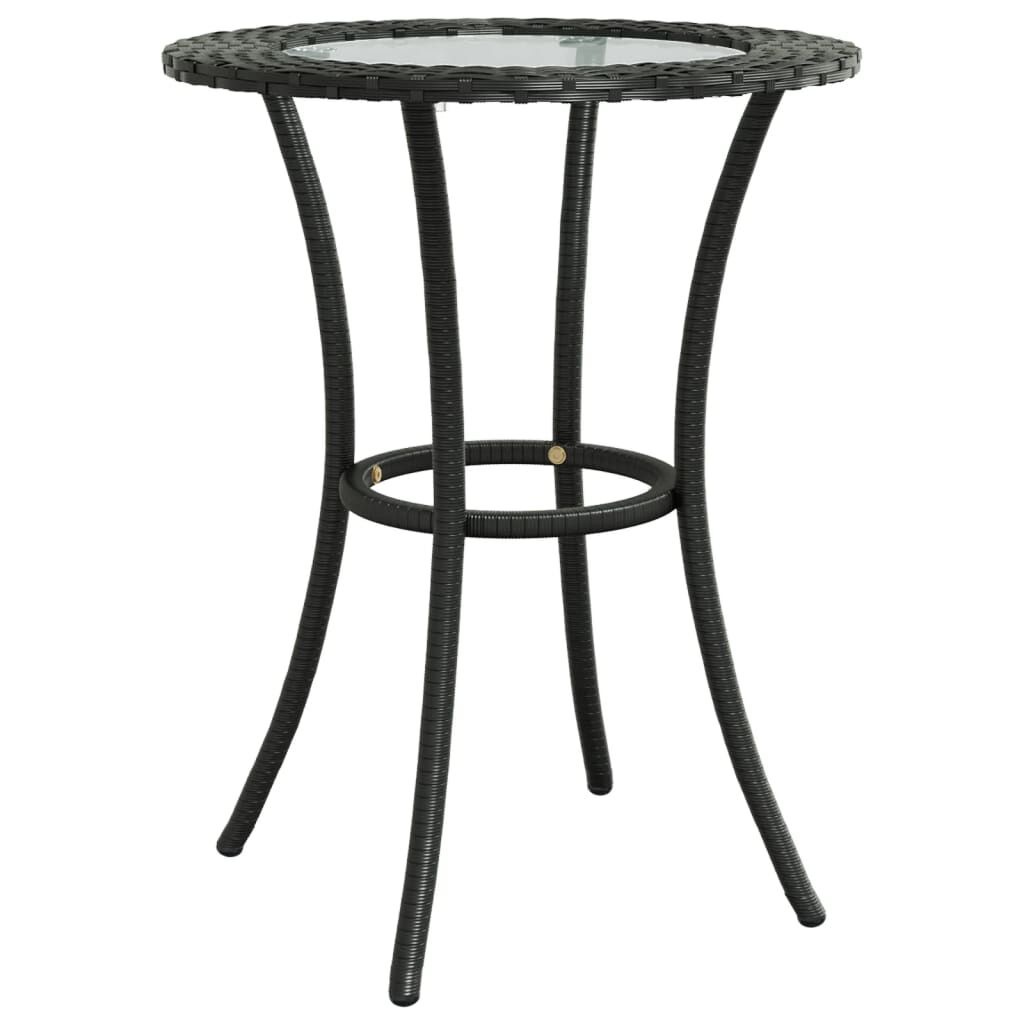 vidaXL Loungeset 2-delig Zwart Rattan -35%