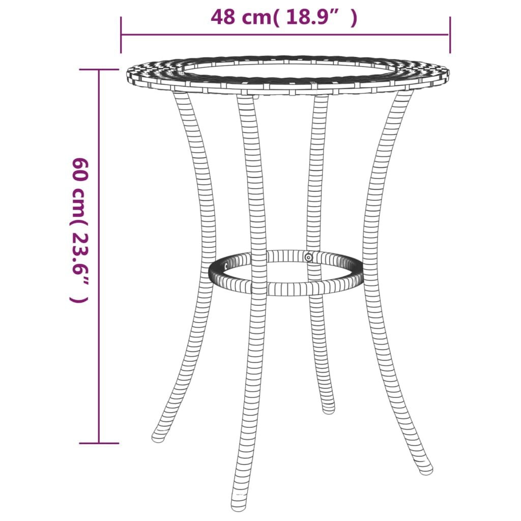 vidaXL Loungeset 2-delig Zwart Rattan -35%