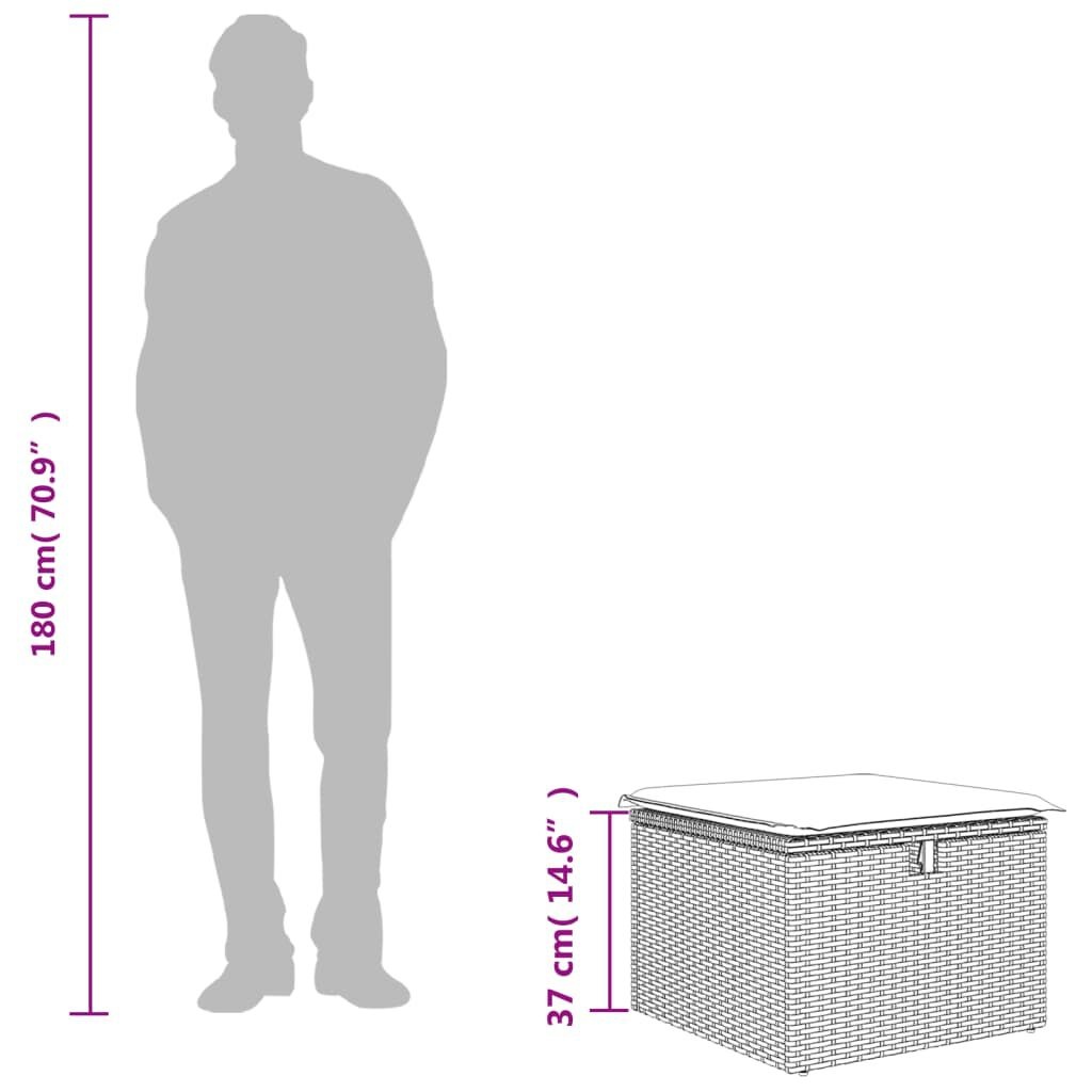 VidaXL Tuinkruk Beige met Kussen - 35% Korting!