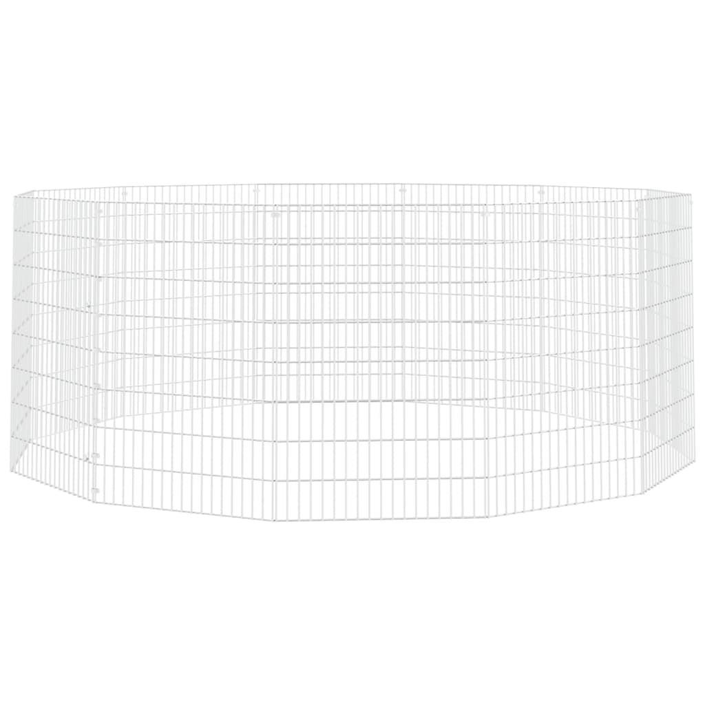 Dierenverblijf 12 Panel gegalvaniseerd - 54x80cm - 35% Korting!