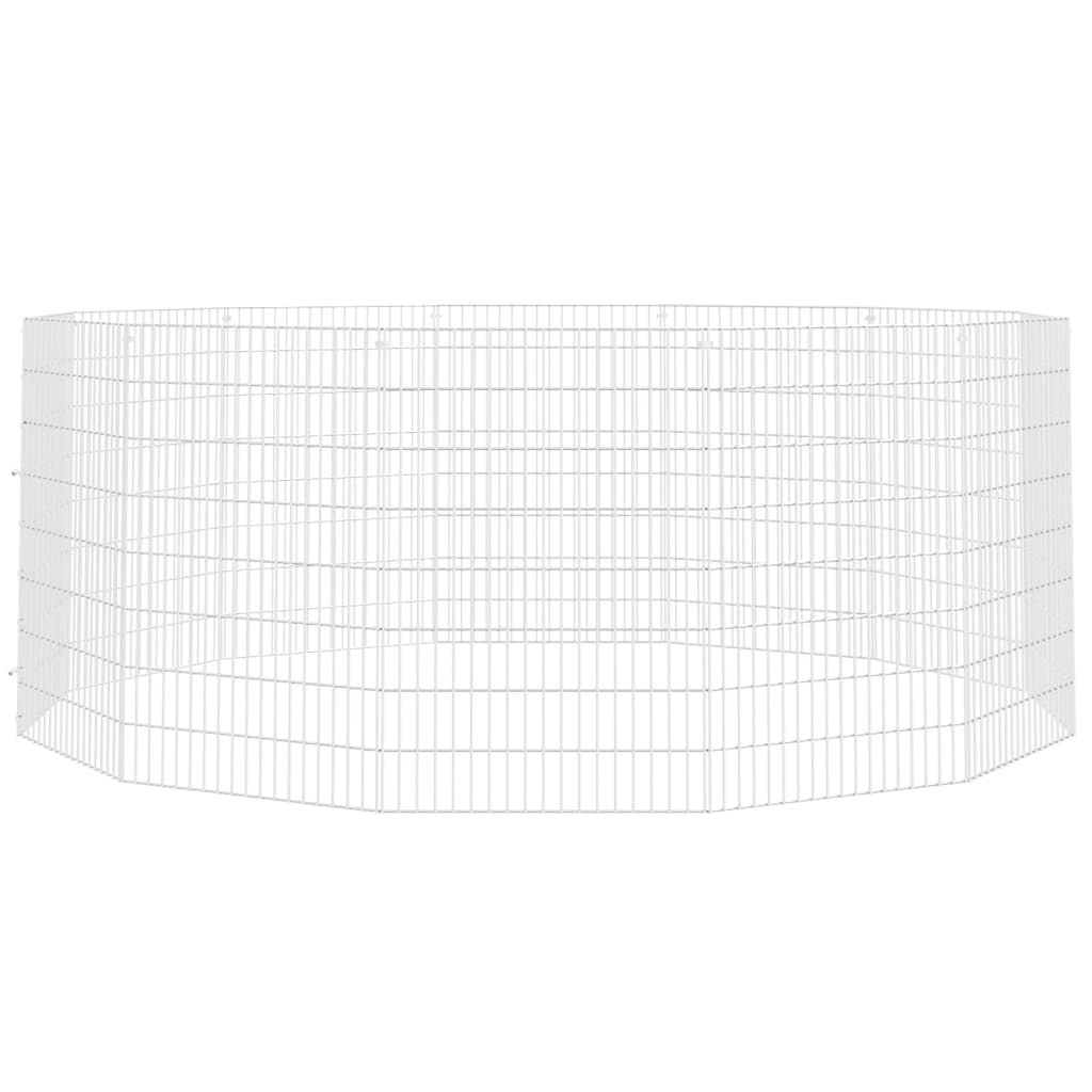 Dierenverblijf 12 Panel gegalvaniseerd - 54x80cm - 35% Korting!