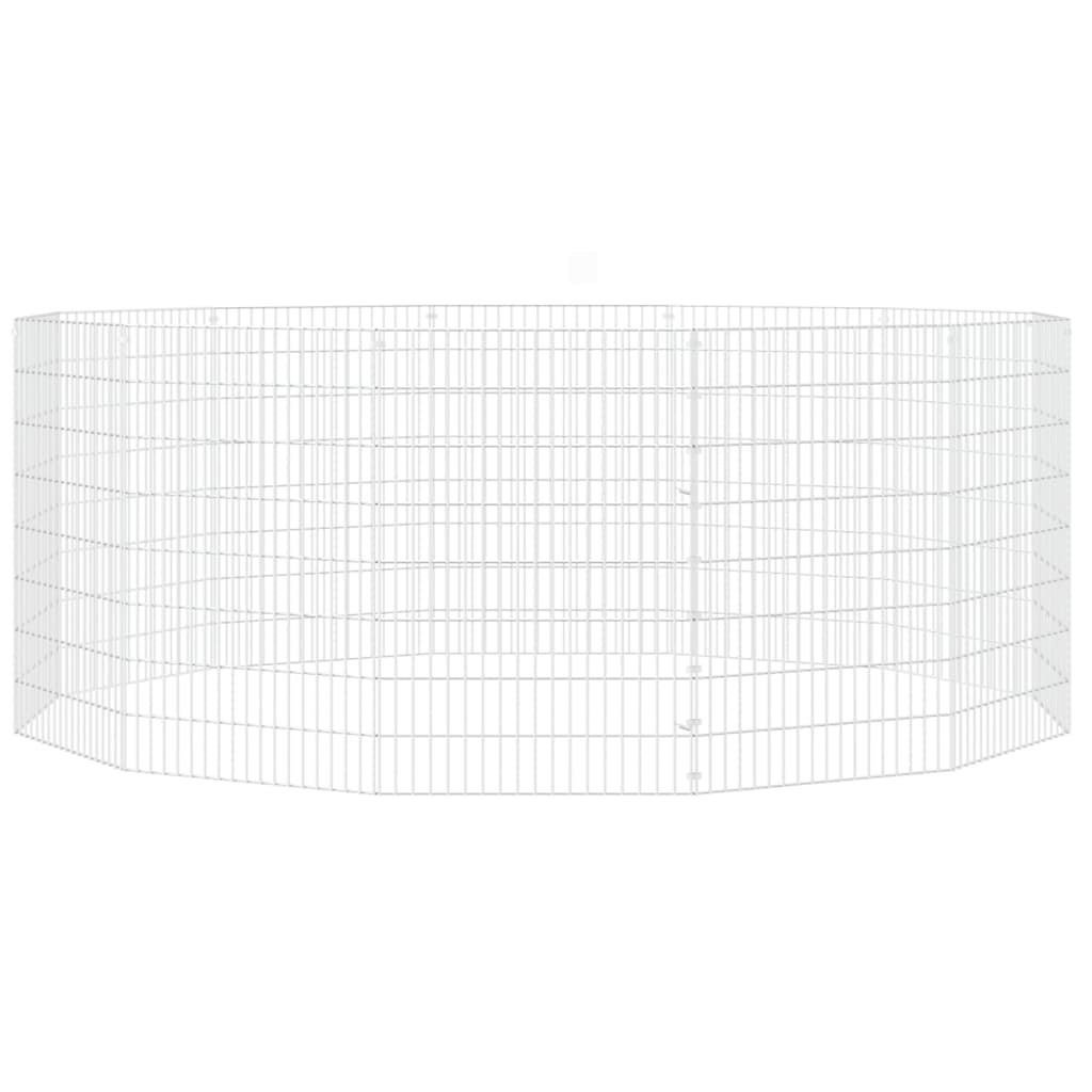 Dierenverblijf 12 Panel gegalvaniseerd - 54x80cm - 35% Korting!