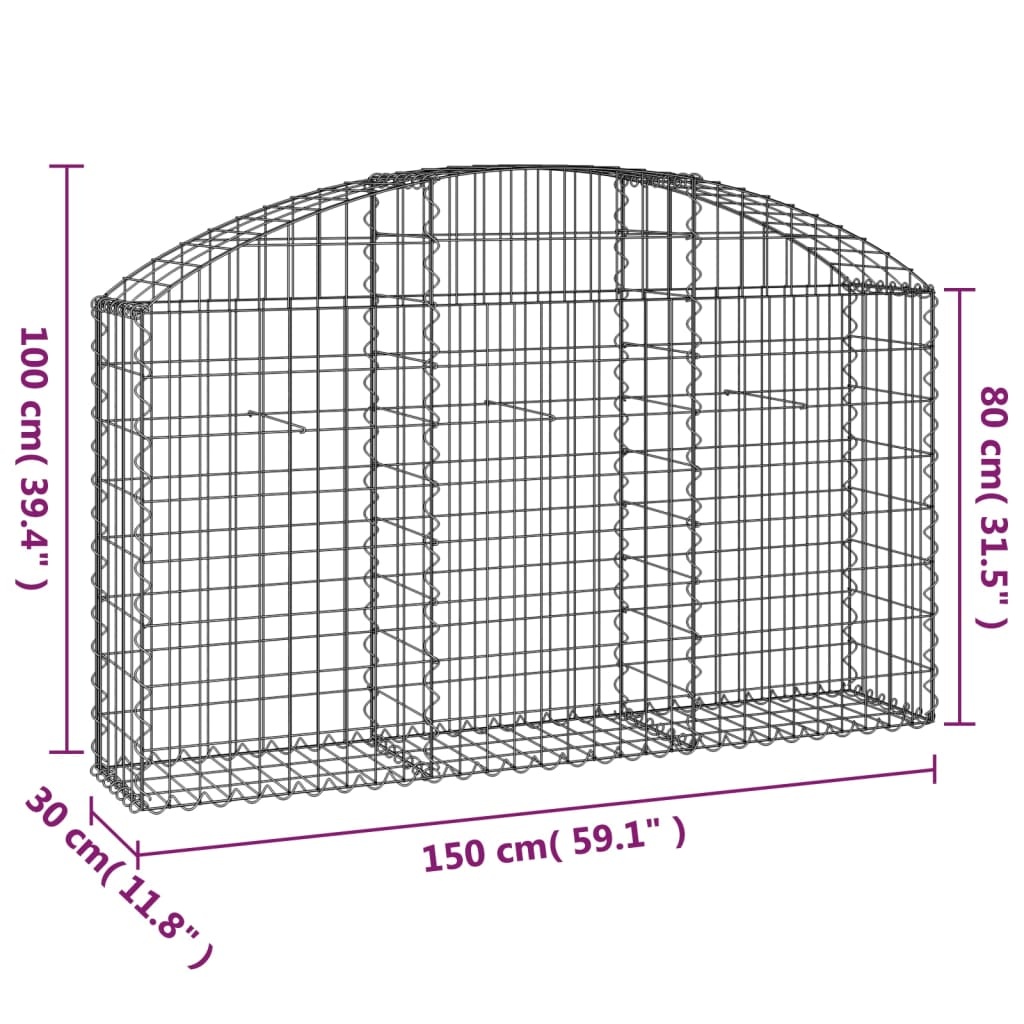 VidaXL Schanskorf Gewelfd 150cm - 35% Korting!