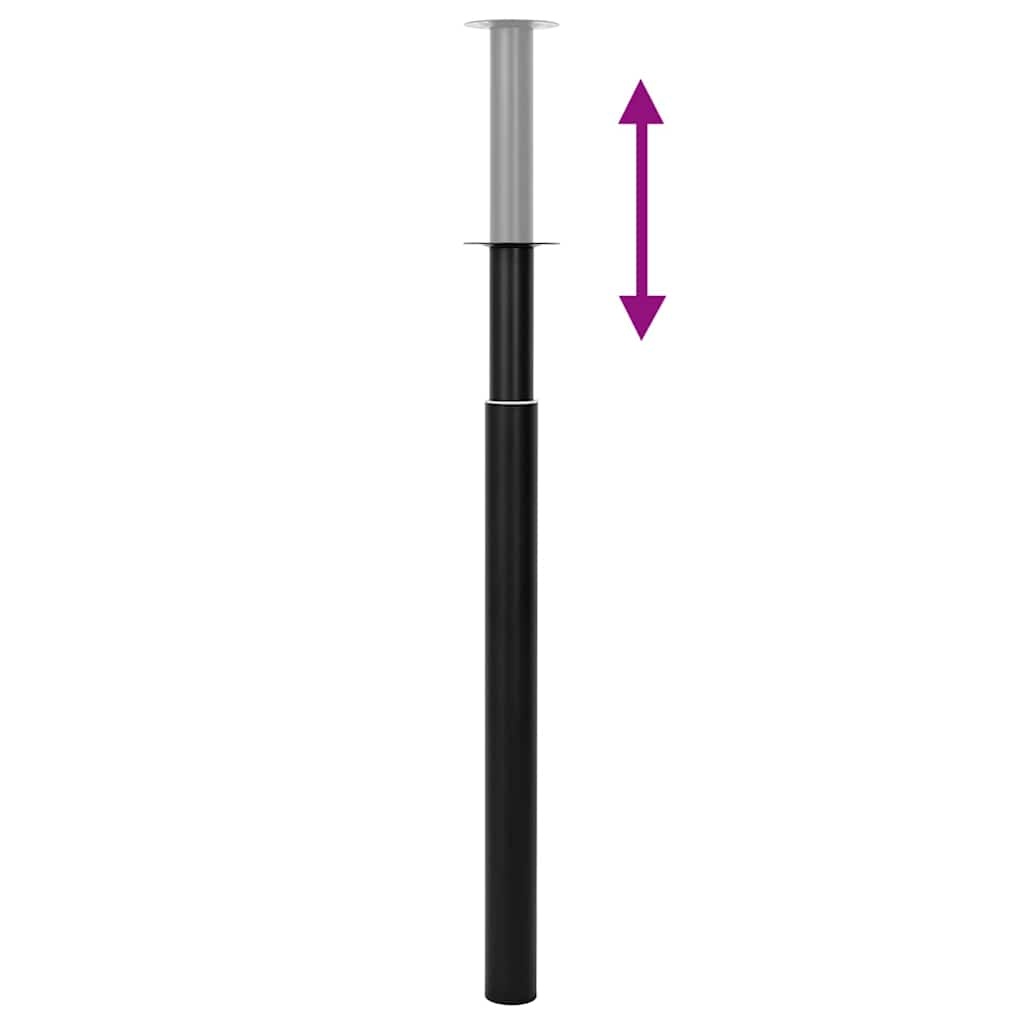 vidaXL Tafelpoten Telescopisch Zwart (71-110cm) - 35% Korting!